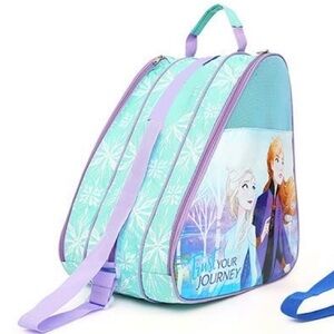 New Frozen Kids Ice Skates Roller Skates Storage Bag Backpack - Blue and Purple